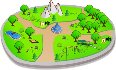 Download High Quality Map Clipart Park Transparent Png Images Art