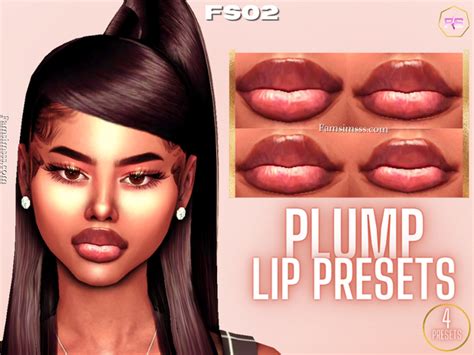 Plump Lip Presets Fs02 Patreon Sims 4 Piercings Sims 4 Body Mods