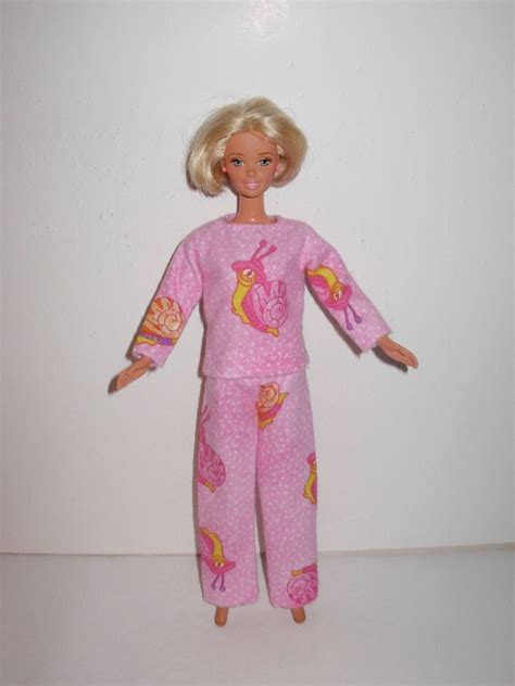 Handmade Barbie Clothes Cute Pajamas Set For Barbie Doll