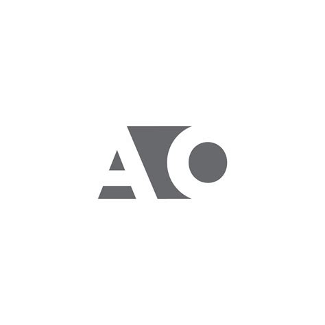 Ao Logo Monogram With Negative Space Style Design Template 2772097