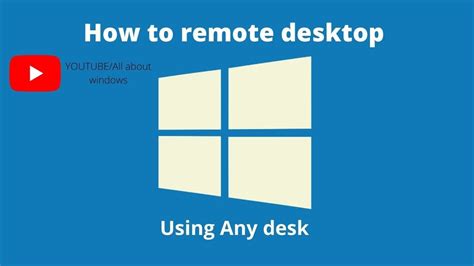 How To Remote Desktop Any Pc Or Laptop Using Any Desk In Windows 7810