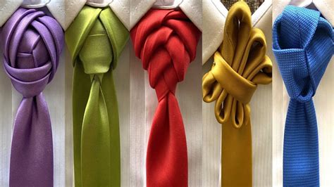 5 Amazing Ways To Tie A Tie Youtube Different Tie Knots Tie Knots