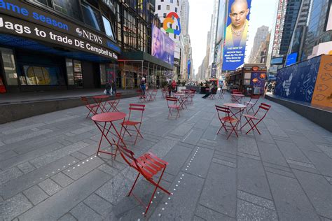 Times Square Virtually Empty Amid Virus Crisis And The Workers Suffer Amnewyork