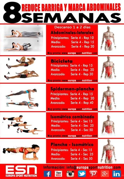 63 Best Ejercicios Para Abdominales Images On Pinterest Six Pack Abs Abdominal Muscles And Abs