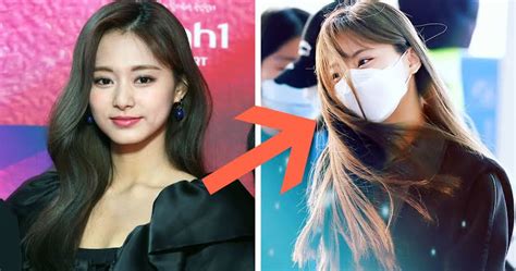 Twices Tzuyu Debuts Her New Bangs At The Airport Koreaboo