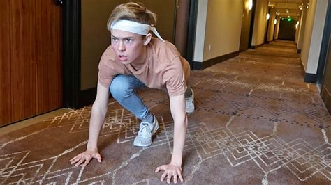Hotel Hallway Running Challenge Youtube