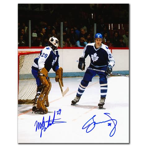 Mike Palmateer And Borje Salming Toronto Maple Leafs Legends Dual