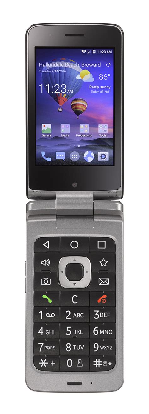 Galleon Tracfone Zte Android Flip 4g Lte Prepaid Phone