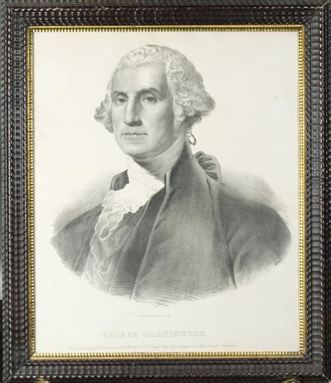 George Washington Lithograph On Paper 19th C