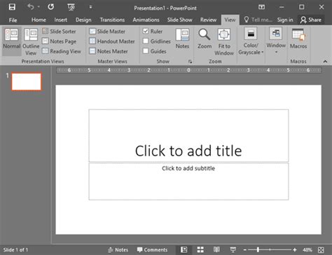 Rulers In Powerpoint 2016 For Windows