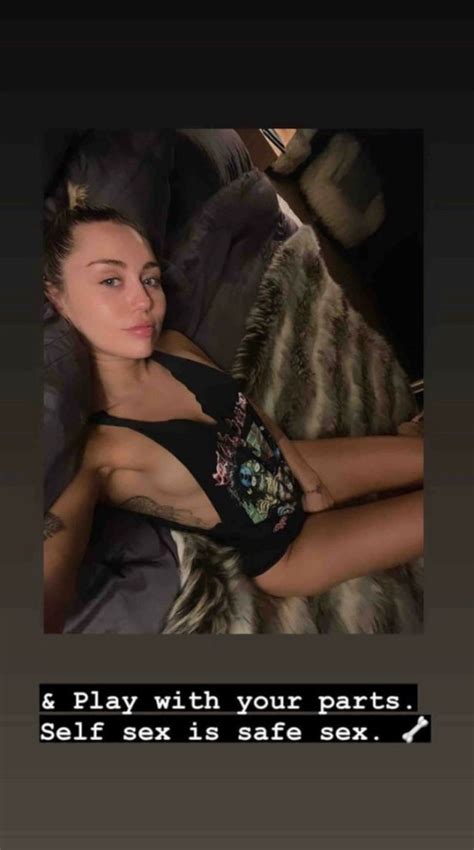 Miley Cyrus Flashes Sideboob In Braless Snap As She Promotes Self Sex