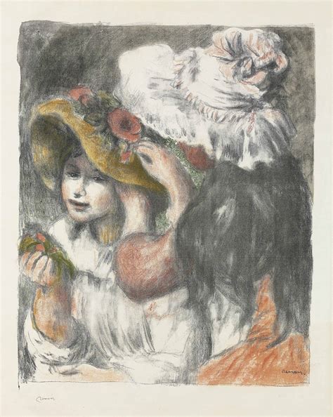 Pierre Auguste Renoir Le Chapeau Épinglé Deuxième Planche D 30 R