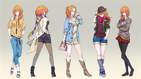 Wallpaper Illustration Redhead Anime Girls Cartoon