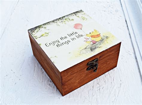 Winnie The Pooh Personalized Memory Box Custom Keepsake Etsy Uk