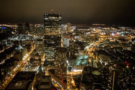 Boston At Night View Of Downtown Boston Massachusetts Satu Flickr