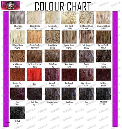 Ion Color Chart Semi Permanent Ion Color Chart Demi Hair Color Images