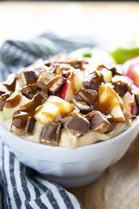 Snickers Caramel Apple Dip The Salty Marshmallow