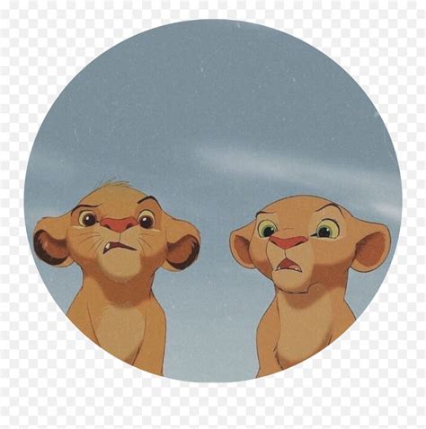 Lionking Pfp Pfpicon Freetoedit Young Simba And Nala Emojilion King
