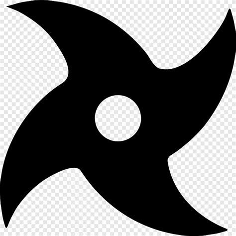 Shuriken Computer Icons Ninja Weapon Ninja Logo Monochrome Png Pngegg