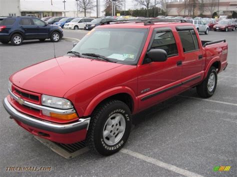 2002 Chevrolet S10 Ls Crew Cab 4x4 In Victory Red Photo 3 175634