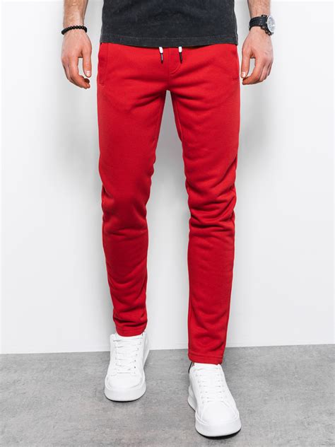 Mens Sweatpants P866 Red Modone Wholesale Clothing For Men