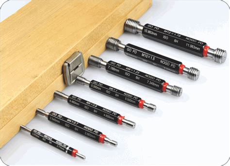 measuring tools uk supplier m12 x 1 0 metric thread plug gauge gage go and nogo ga4865286