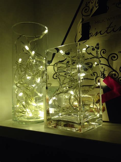 Battery Powered Led Lights In A Vase Are An Easy Way To Add Festive