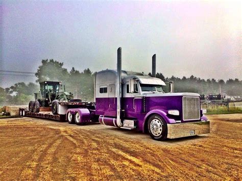 Purple Big Trucks Show Trucks Train Truck