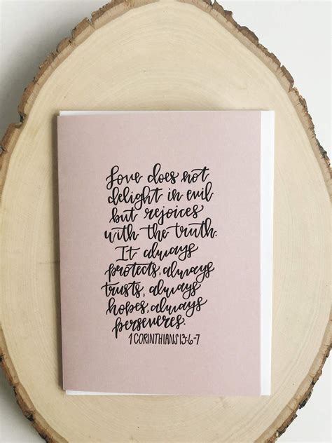 I feel very privileged to be a part best bible verses for your wedding wishes. 1 Corinthians 13 Card | Bible Verse Card | Handlettered Bible Verse | Encouraging Greeting Card ...