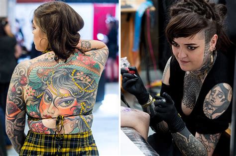 Tattoo Trends From Scottish Tattoo Convention 2018 Woman Has Boobs Inked For Best Reason