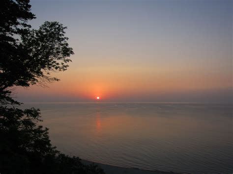 7 4 12 Independence Day Sunrise Over Lake Michigan From Virmond Park In