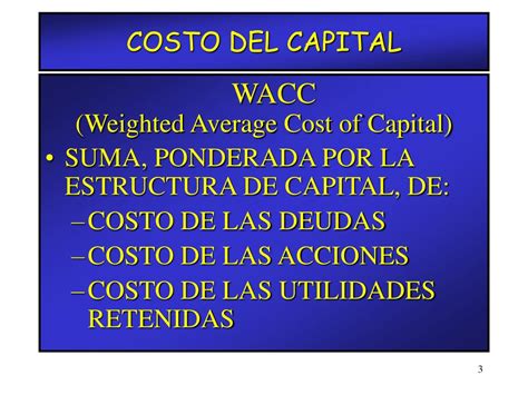 Ppt “el Costo Promedio Del Capital” Powerpoint Presentation Free