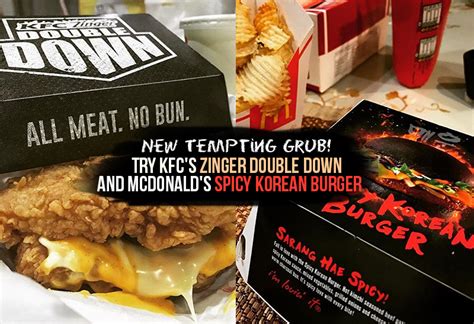 Yang pernah viral beberapa bulan dulu. New Tempting Grub! Try KFC's Zinger Double Down and ...
