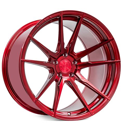 20 Staggered Rohana Wheels Rfx2 Gloss Red Flow Formed Rims Rh024 2