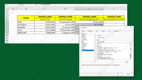 Cara Mengubah Format Tanggal Di Excel Yang Benar