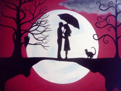 Easy Canvas Painting Ideas For Couples