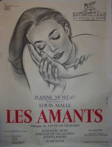 Affiche Cinemales Amantsjeanne Moreaulouis Malle Ebay