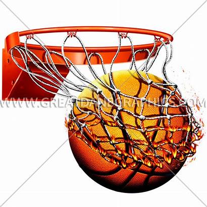 Basketball Clipart Flaming Vector Transparent Ready Ripped