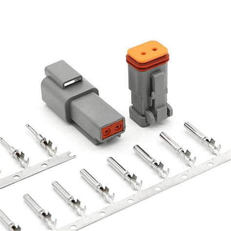 Pack Waterproof For Deutsch Dt Way Pin Male Female Electrical Connector Plug Ebay