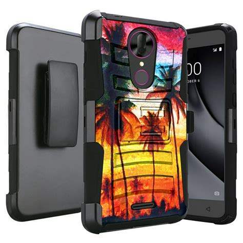 Dalux Hybrid Kickstand Holster Phone Case Compatible With Alcatel Onyx