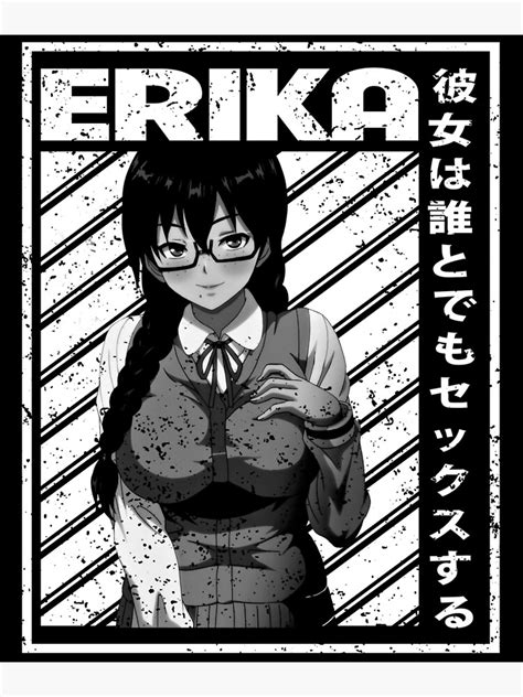 Lámina fotográfica Erika Sakurai Kanojo wa Dare to demo Sex Suru anime hentai art gift para