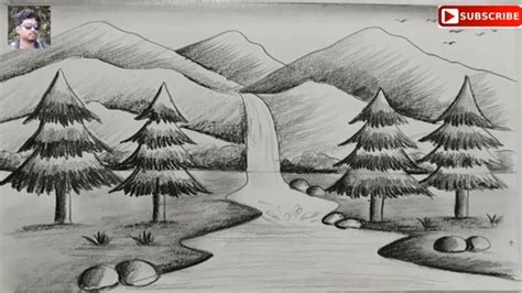 Drawing Landscapes In Pencil For Beginners Warehouse Of Ideas