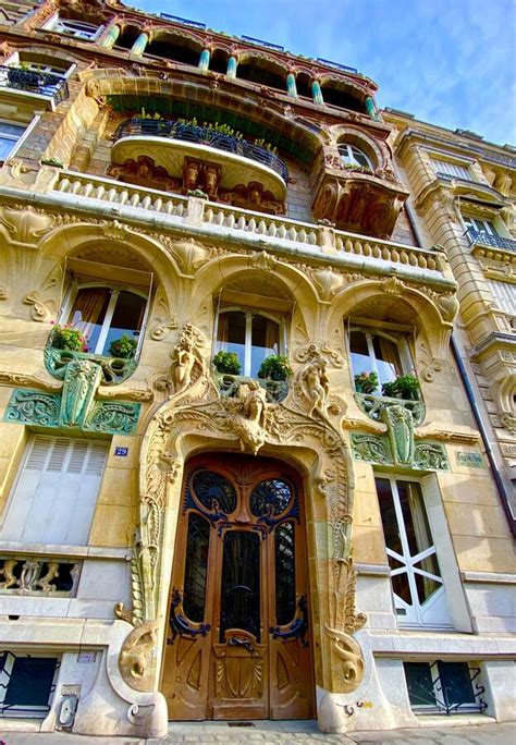A View Of The Famous Art Nouveau Lavirotte Building In Paris Editorial