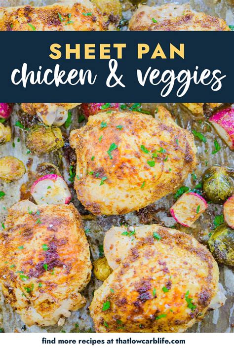Crispy Baked Sheet Pan Chicken Thighs That Low Carb Life