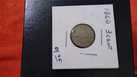1866 3 Cent Rare Civil War Era Rare Iii Coin Item 051 For Sale Buy