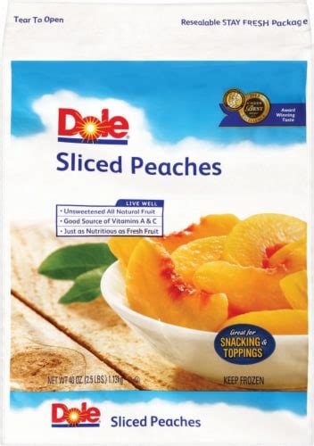Dole Sliced Peaches 40 Oz King Soopers