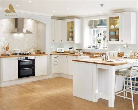 Shaker kitchen cabinets design, photos, ideas, price comparison. 2018 Hangzhou Vermonhouse White Shaker Style Kitchen ...