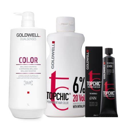 Goldwell Topchic zestaw do koloryzacji włosów farba oxydant