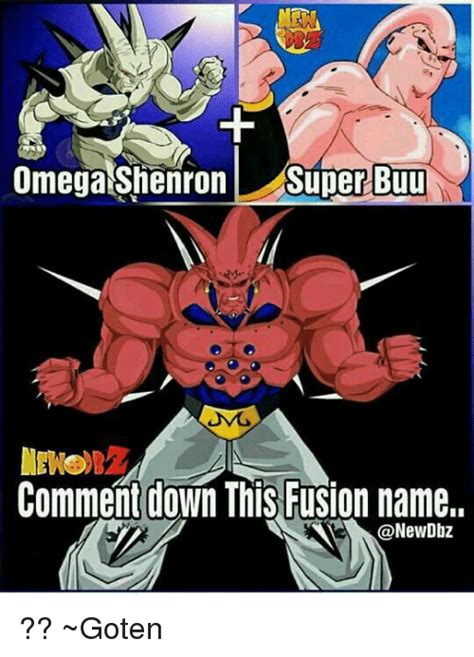 Dragon ball z fusion template. Omega Shenron Super Buu Comment Down This Fusion Name ...