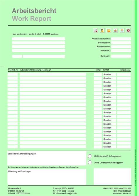 19 rapportzettel vorlage from rapportzettel vorlage pdf. Rapportzettel Formular im PDF Format A4H